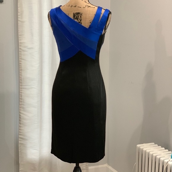 JAX ELECTRIC BLUE AND BLACK FORMAL MIDI - Picture 6 of 9